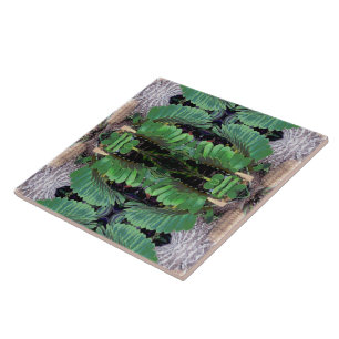 Cardboard Palm Pattern Tile
