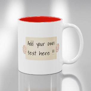 Cardboard Protest Sign Template Coffee Mug