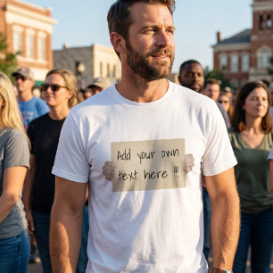 Cardboard Sign Template - Square T-Shirt