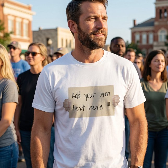 Cardboard Sign Template - Square T-Shirt (Creator Uploaded)