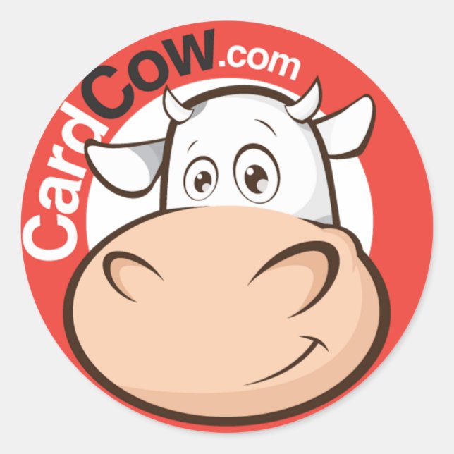 CardCow Vintage Postcards Sticker (Front)