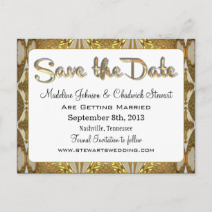 Cardellastine  Save the Date Announcement Postcard