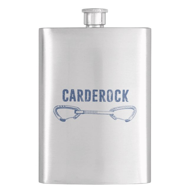 Carderock Rock Climbing Quickdraw Hip Flask (Front)