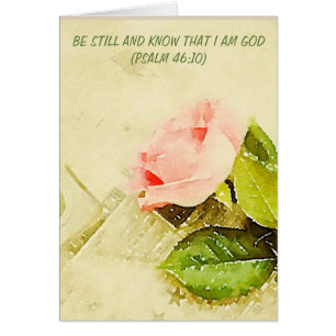 Cardez le rose de rose que le 46:10 de psaume soit