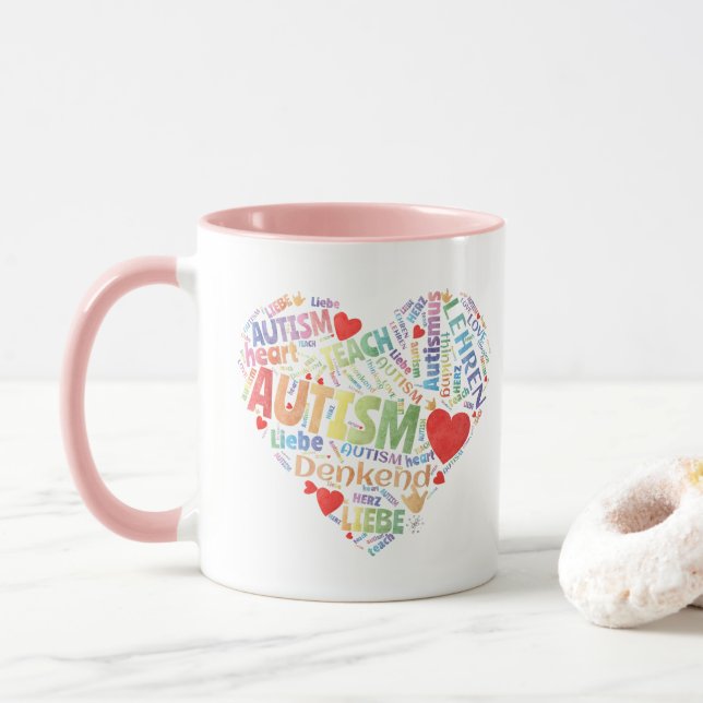 Cardiac autism mug (With Donut)