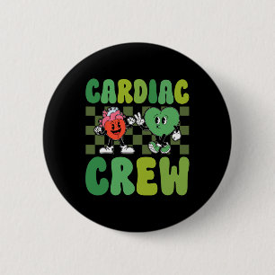 Cardiac Crew - Cardiology Cardiac Nurse Nursing St 2 Inch Round Button