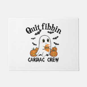 Cardiac Crew Funny Boo-Ghost Pumpkin Doormat