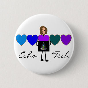 Cardiac Echo Technician Unique Gifts 2 Inch Round Button