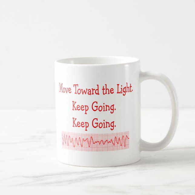 Cardiac/ER Nurse  Funny V-Fib Rhythm Strip Coffee Mug (Right)