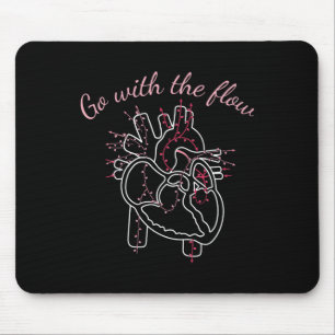 Cardiac Nurse Anatomy Cardiology Human Heart Flow  Mouse Pad