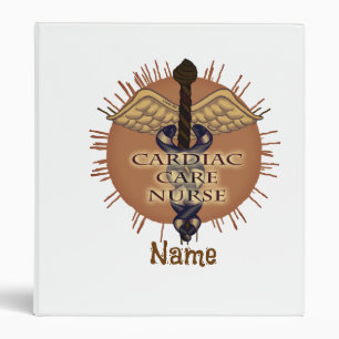 Cardiac Nurse Caduceus Binder