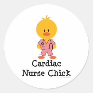 Cardiac Nurse Chick Stickers