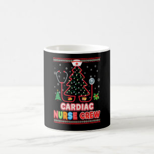 Cardiac Nurse Crew Christmas Tree Stethoscope Swea Coffee Mug