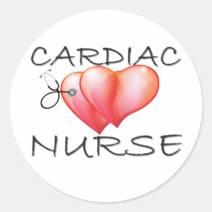 Cardiac Nurse Gifts Classic Round Sticker