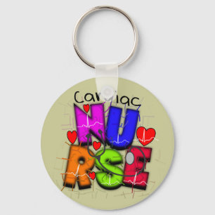 Cardiac Nurse Gifts--Unique Cardiac Design Keychain