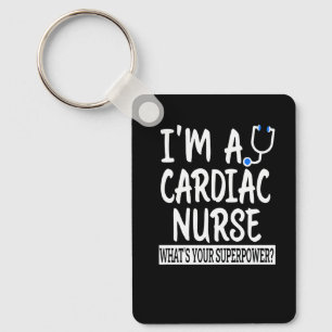 Cardiac Nurse Male  Nursing School & Medical Keychain