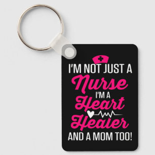 Cardiac Nurse Mom Cardiology Not Just Nurse Heart  Keychain