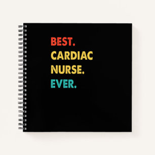Cardiac Nurse Profession Retro Best Cardiac Nurse  Notebook