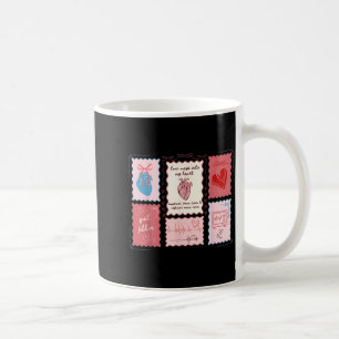 Cardiac Nurse Scalloped Stamp Heart Anatomy Coquet Coffee Mug