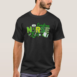 Cardiac Nurse St. Patricks Day Love Stethoscope Rn T-Shirt