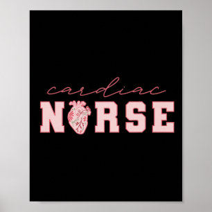 Cardiac Nurse Valentine's Day Telemetry Nurse Cvic Poster