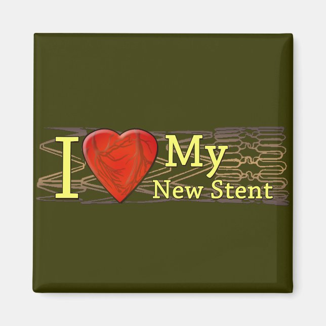 Cardiac Recovery Gifts | Stent T-shirts Magnet (Front)