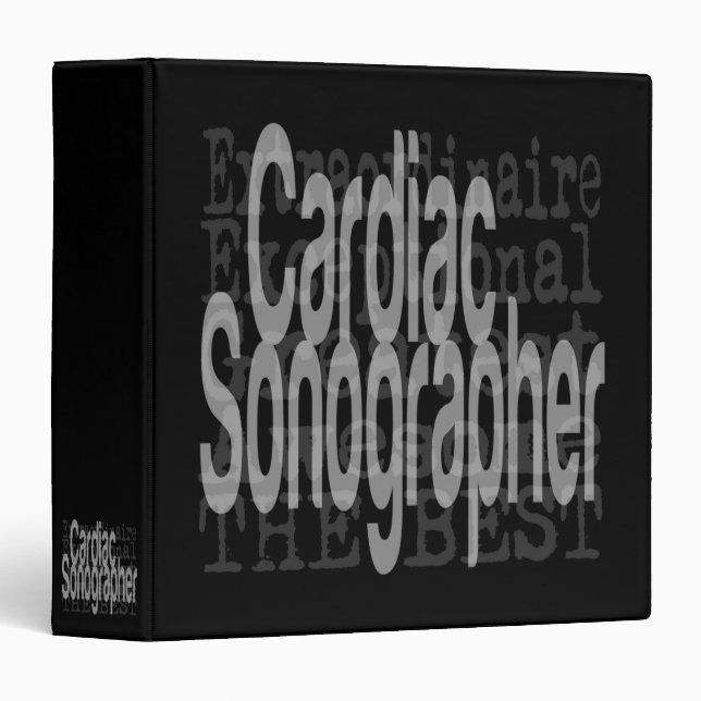 Cardiac Sonographer Extraordinaire Binder (Front/Spine)