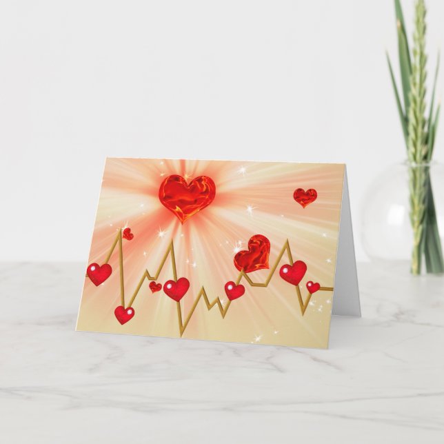 Cardiac valentine holiday card (Front)