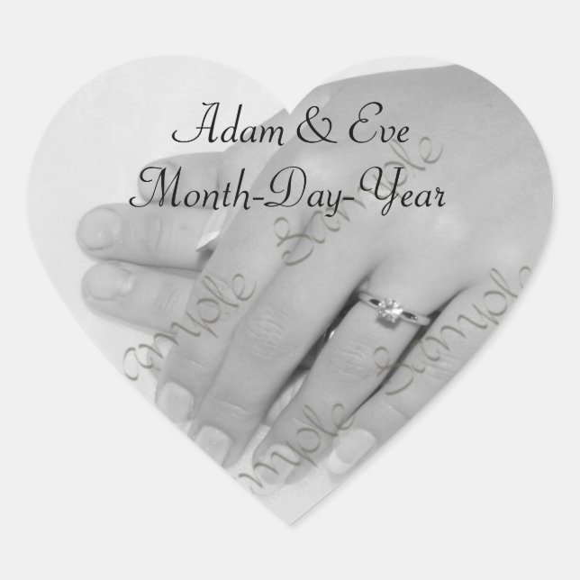 Cardiaque ・ Sticker pour Mariage Keepsaké (Devant)