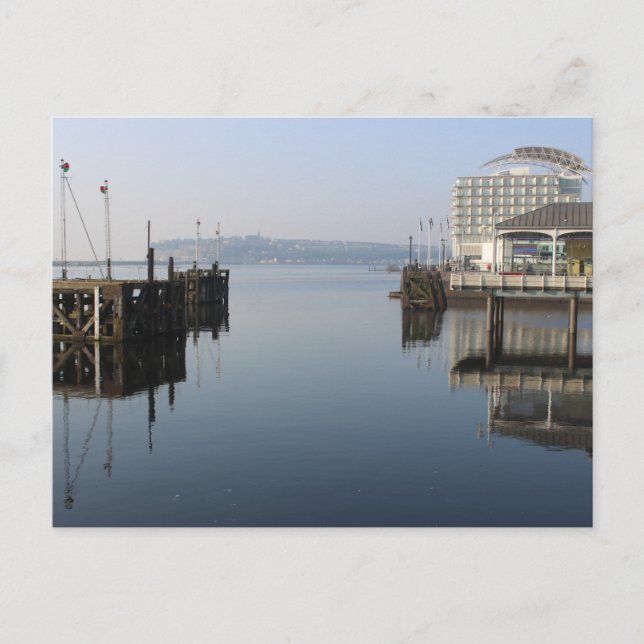 Cardiff Bay Reflections Postcard (Front)