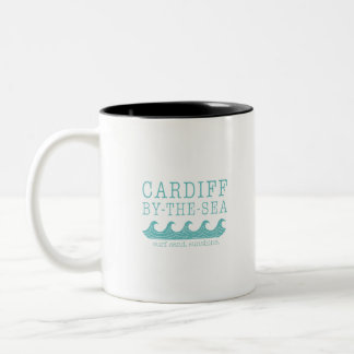 Cardiff by the Sea Design - San Diego Encinitas Two-Tone Coffee Mug