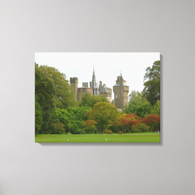 Cardiff Castle Canvas Print (Front)