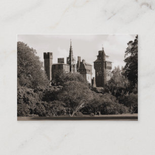 Cardiff Castle II - Sepia Business Card