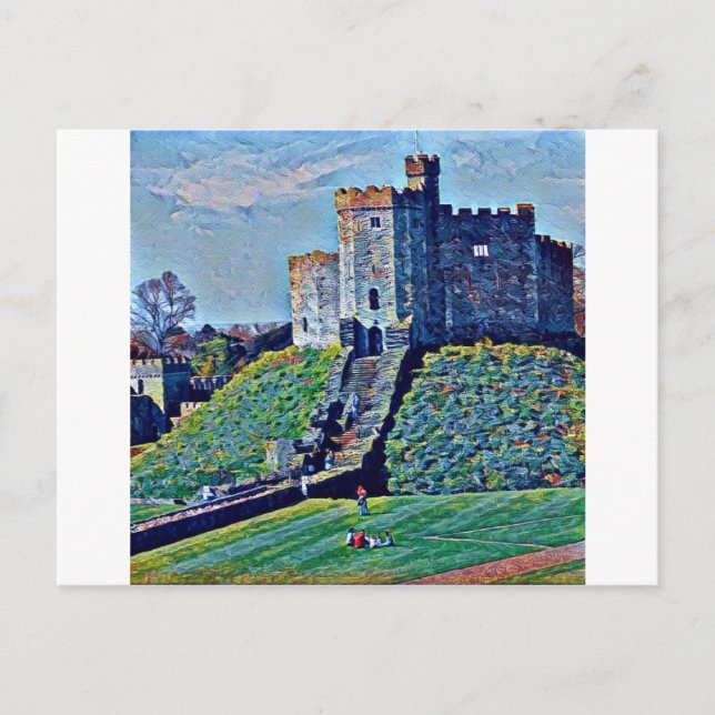 Cardiff Castle Postcard (Front)
