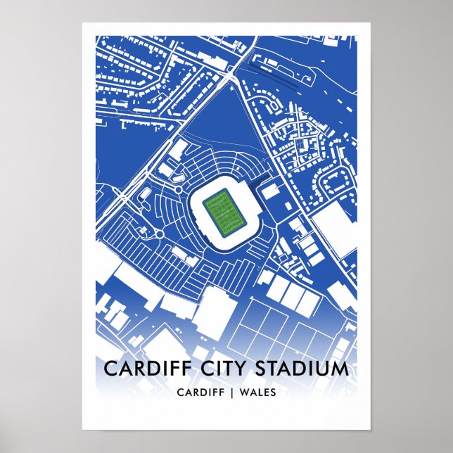 Cardiff City Stadium Poster – Home of Cardiff City (Front)