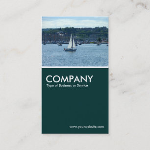 Cardiff Marina - Dark Green Business Card