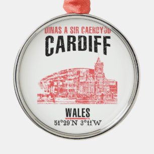 Cardiff Metal Ornament
