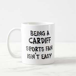 cardiff sports fan, being coffee mug