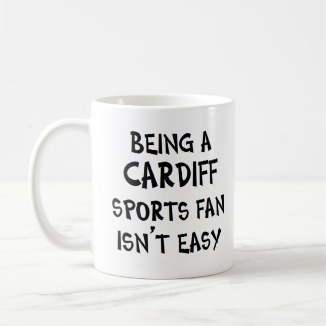 cardiff sports fan, being coffee mug (Left)