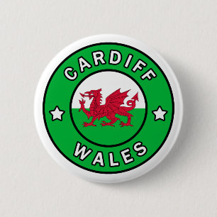 Cardiff Wales 2 Inch Round Button