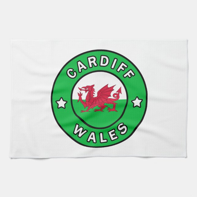 Cardiff Wales Kitchen Towel (Horizontal)