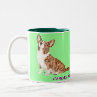 Cardigan corgi Two-Tone coffee mug