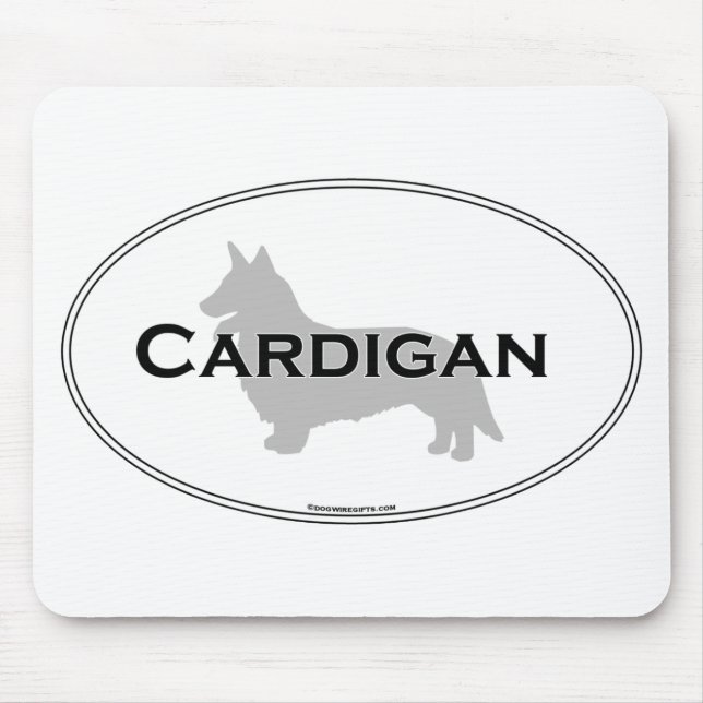 Cardigan Oval Mouse Pad (Front)