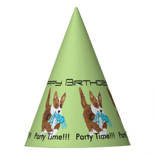 Cardigan Welsh Corgi - Birthday Party Hat