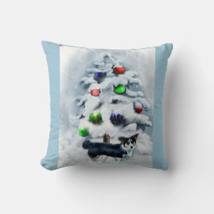 Cardigan Welsh Corgi Christmas Gifts Throw Pillow