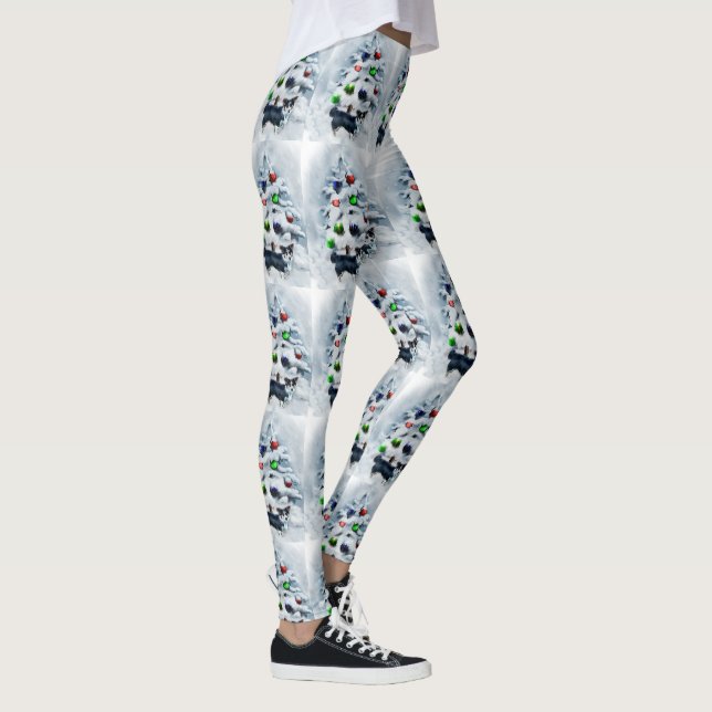 Cardigan Welsh Corgi Christmas Leggings (Right)