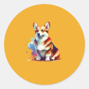 Cardigan Welsh Corgi  Classic Round Sticker