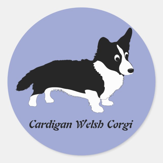 Cardigan Welsh Corgi Classic Round Sticker (Front)