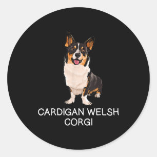 Cardigan Welsh Corgi Crazy Dog Lover Classic Round Sticker