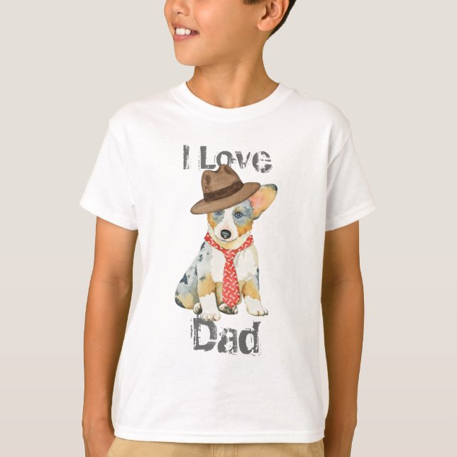 Cardigan Welsh Corgi Dad T-Shirt (Front)